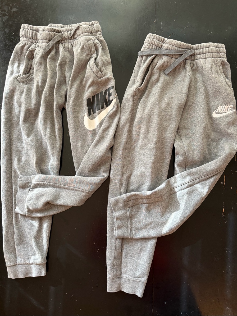 Nike Kids Grey Logo Sweat Joggers - Twin Pack Style